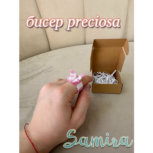 Колечко бабочка из бисера PRECIOSA