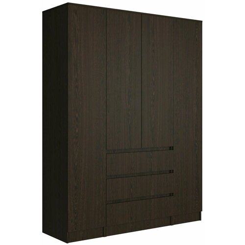 Шкаф 4-х ств. Мальм 1.6, ЛДСП Венге/Венге. Баер