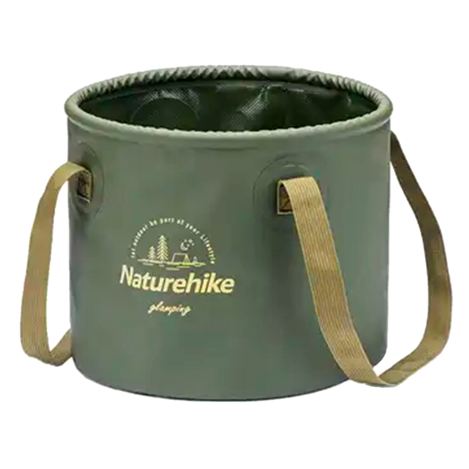 Ведро Naturehike Foldable Round Bucket 20L Army Green