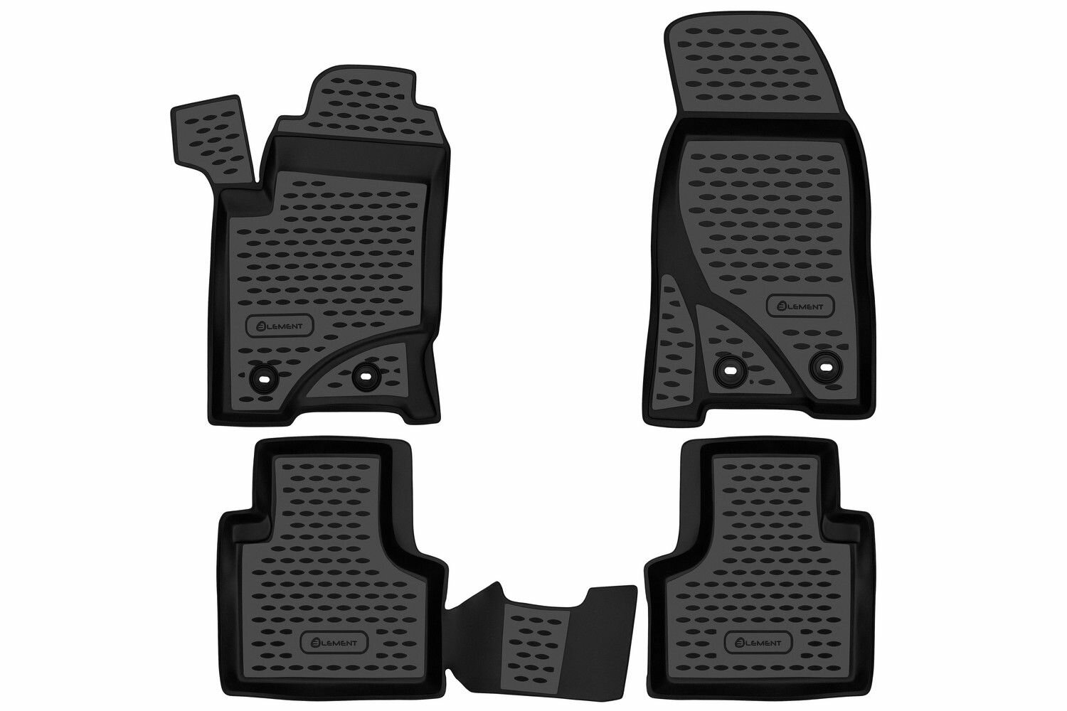 Коврики в салон CHEVROLET NIVA 2009-2020, LADA NIVA I, Travel 2020- , внед, 4 шт. (полиуретан) / Шевроле Нива