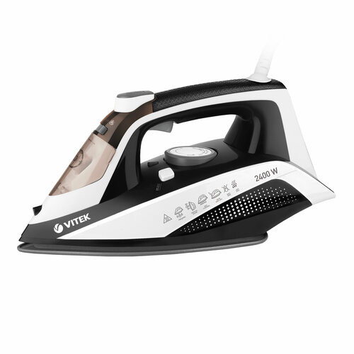Утюг 2400ВТ керам Покрытие двойное С отпар Самоочистка защита от накипи антикапля VITEK 642200₽