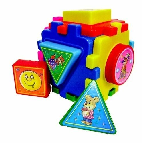 Куб сортер, кубик для малышей, Логический развивающий куб для детей №7