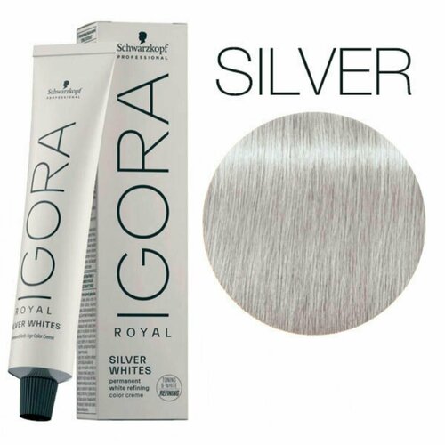 Schwarzkopf IGORA ROYAL Silver Whites Серебро/SILVER Крем-краска Сильвервайт 60мл