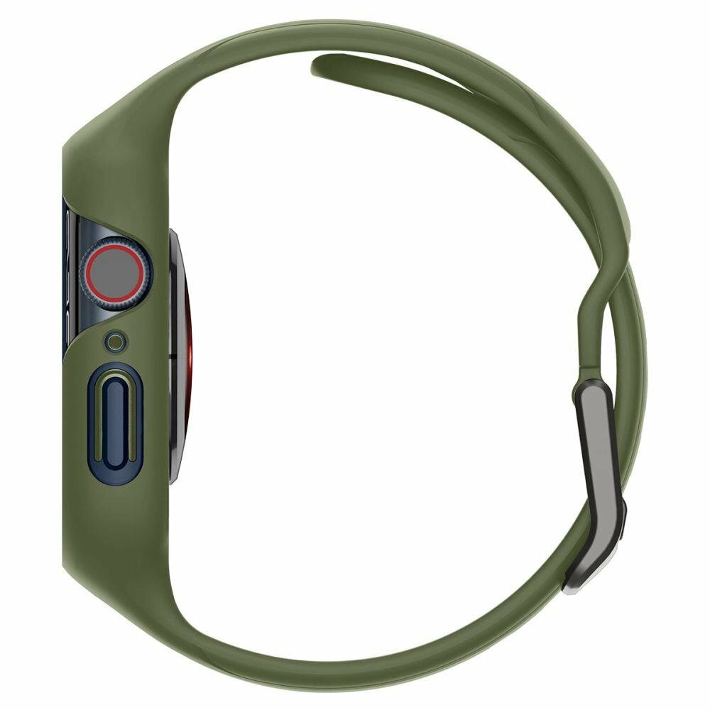 Чехол SPIGEN для Apple Watch 8/7 (45 mm) - Liquid Air Pro - Зеленый - ACS04408 — фото 1