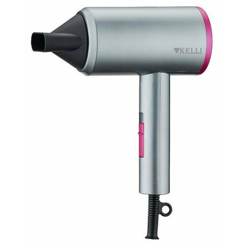 Фен (KELLI KL-1101) фен для волос viconte 2400 вт для сушки и укладки с насадками диффузор и концентратор фиолетовый