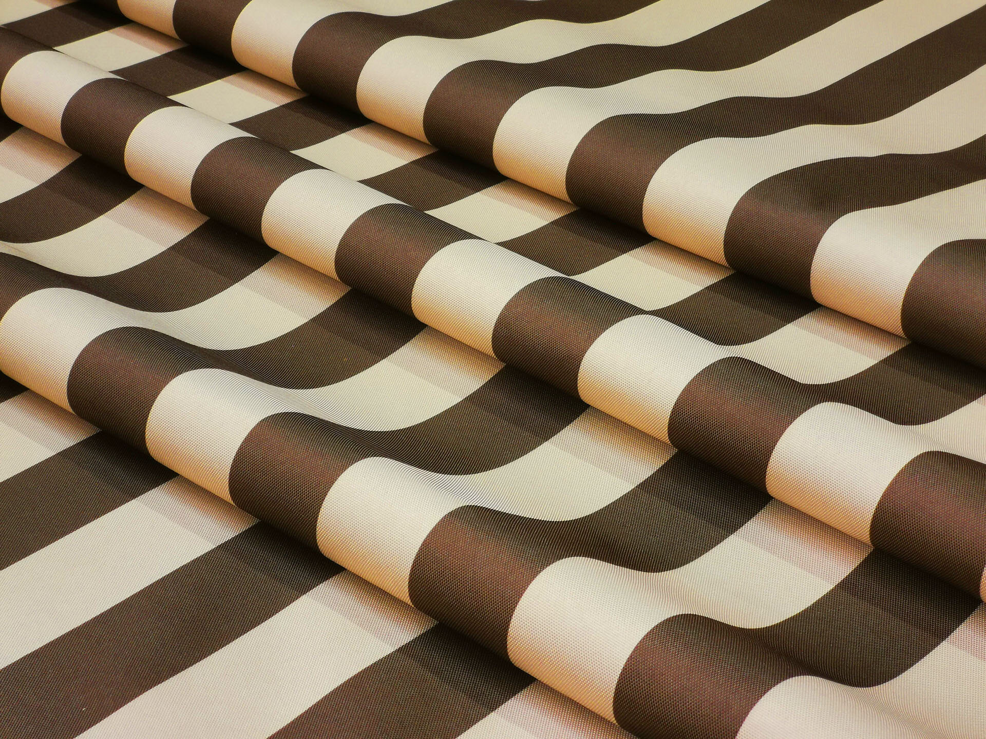 фото Ткань Оксфорд 600ПУ1000 W/R Полосы Коричнево-Бежевые