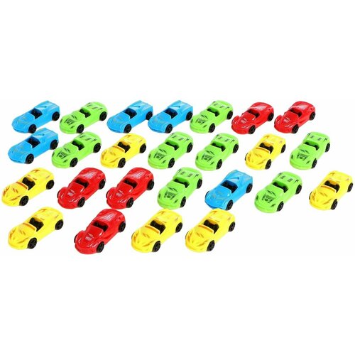 Детский набор игрушечных машинок Спорткар, 25 штук, пластиковые, разноцветные