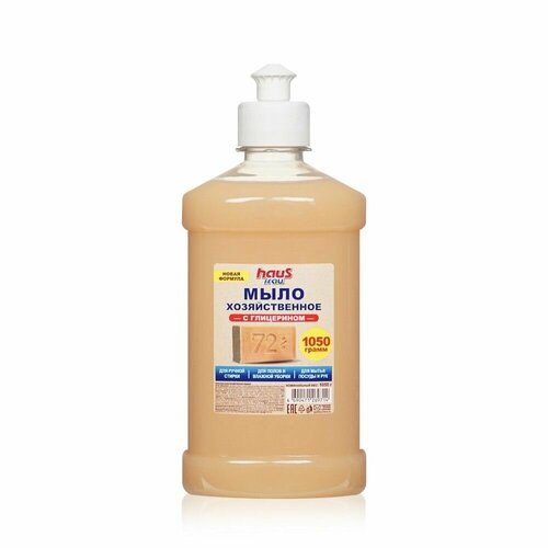 Жидкое мыло Haus Frau хозяйственное универсальное густое 72 1 литр 185₽
