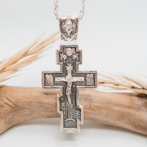 Крестик, серебро, 925 проба