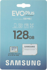 Карта памяти Samsung microSDXC 128Gb EVO Plus UHS-I U3 V30 A2 + ADP 130 Mb/s