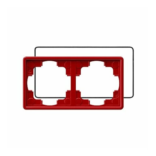 Рама 2-х местная красная 025243 7260₽