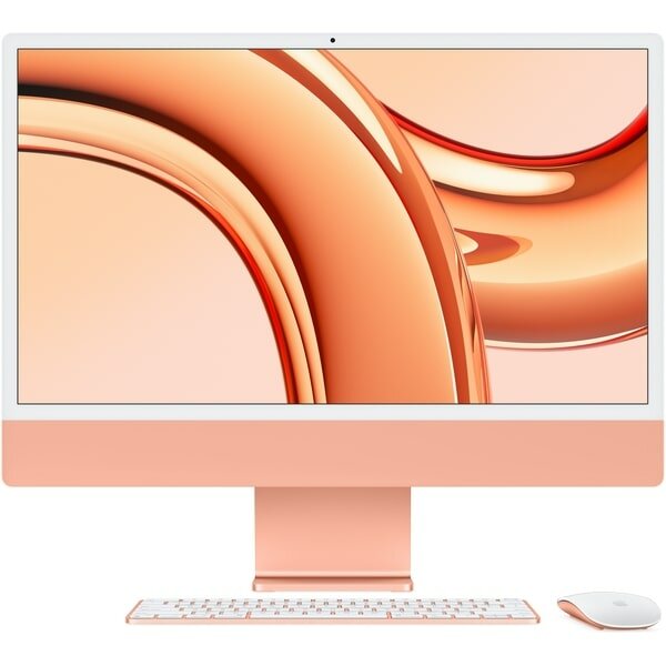 Apple Моноблок Apple iMac 24 2023 (M3 8-Core, GPU 10-Core, 8GB, 256GB) (Оранжевый, 8 ГБ, 256 ГБ, MQRX3)