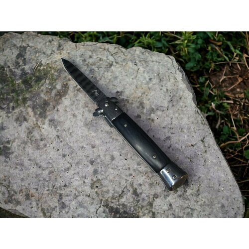 Складной туристический нож, стилет выкидной Итальянский нож клен складной туристический сталь 65х13 liner lock полированный витязь b182 34