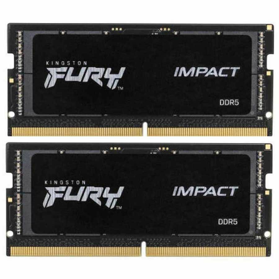 Оперативная память Kingston Память оперативная/ 32GB 4800MT/s DDR5 CL38 SODIMM (Kit of 2) FURY Impact PnP