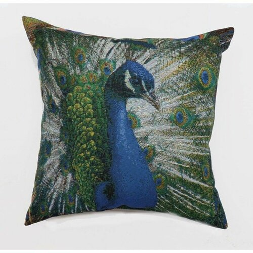 Гобеленовая Наволочка Павлин (38х38)