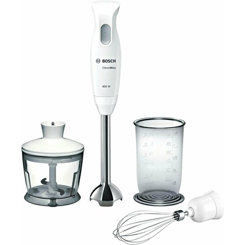 Погружной блендер Bosch CleverMixx MSM26500 с измельчителем и венчиком для взбивания 6408₽
