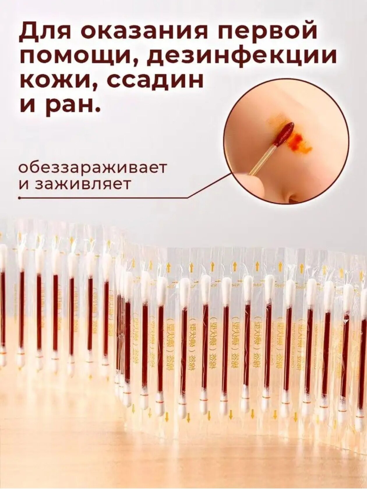 Ватные Палочки С Ограничителем Ватные палочки, с йодом, со спиртом, антисептик, в индивидуальной упаковке