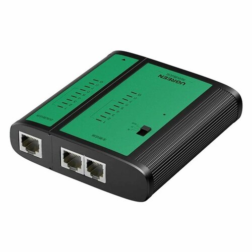 Тестер сетевых и телефонных кабелей UGREEN NW167 10950 Network Telephone Cable Tester Цвет черно-зеленый 1390₽