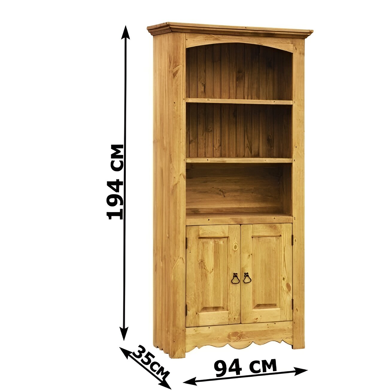 Библиотека с распашными дверцами Pin Magic   BIB P 94  94x35xh194 см
