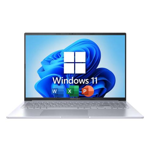 16 Ноутбук ASUS Vivobook 16 IPS AMD Ryzen 5 7530U RAM 16 ГБ DDR4 SSD 512 ГБ AMD Radeon Graphics Windows Home Office 2021 серебристый Русская раскладка 70990₽