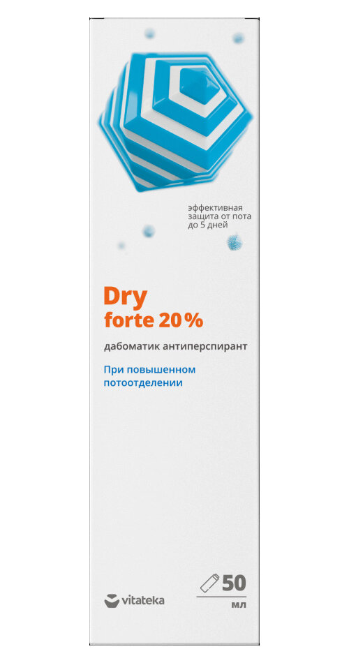 Витатека Драй форте дабоматик при повышенной потливости 20% 50мл фото