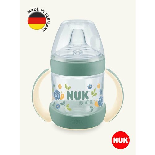 фото Nuk for nature бутылочка обучающая с силиконовой насадкой 150 мл 6-18 месяцев