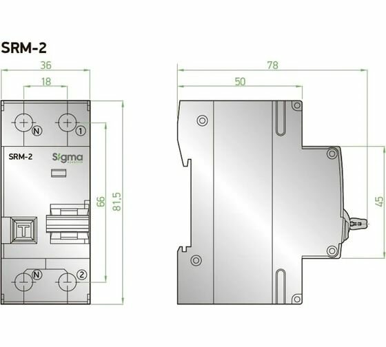 Дифференциальный автомат SIGMA ELEKTRIK 16A AC 2P 30mA 6kA — фото 1