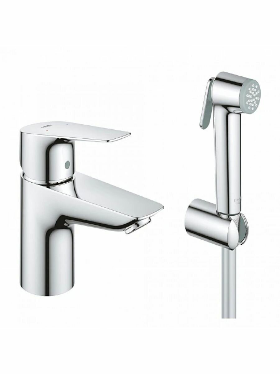Смеситель для раковины Grohe BauEdge 23757001 (с гигиеническим душем) хром