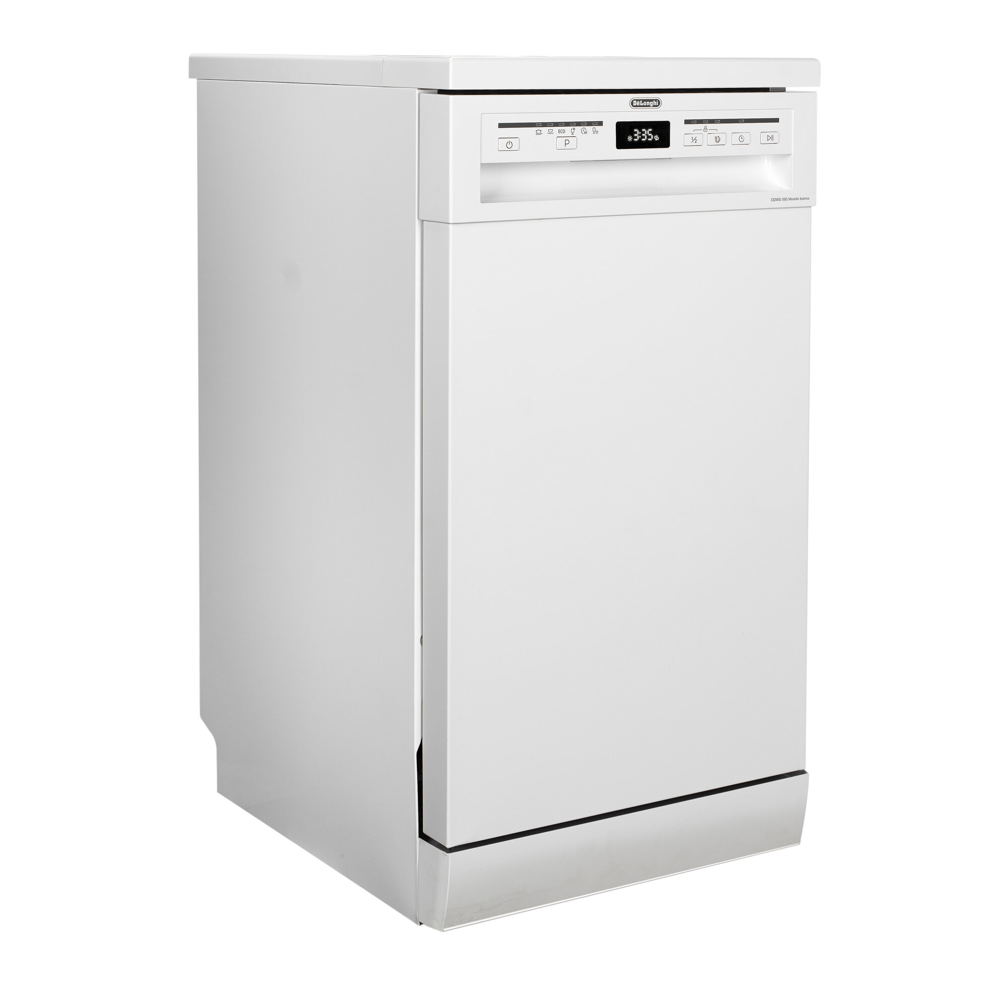 Отдельностоящая посудомоечная машина 45 см De'Longhi DDWS 09S Morello blanco (2025 г.), Автооткрытие двери, Турбосушка — фото 1