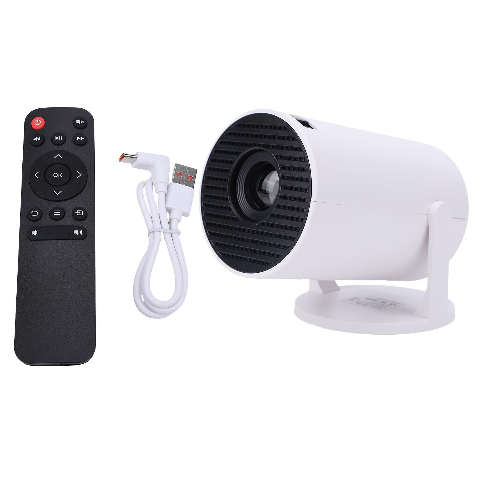 Домашний кинотеатр кино-видеопроектор с несколькими портами низкий уровень шума вращение на 240 ° небольшой Wi-Fi-видеопроектор