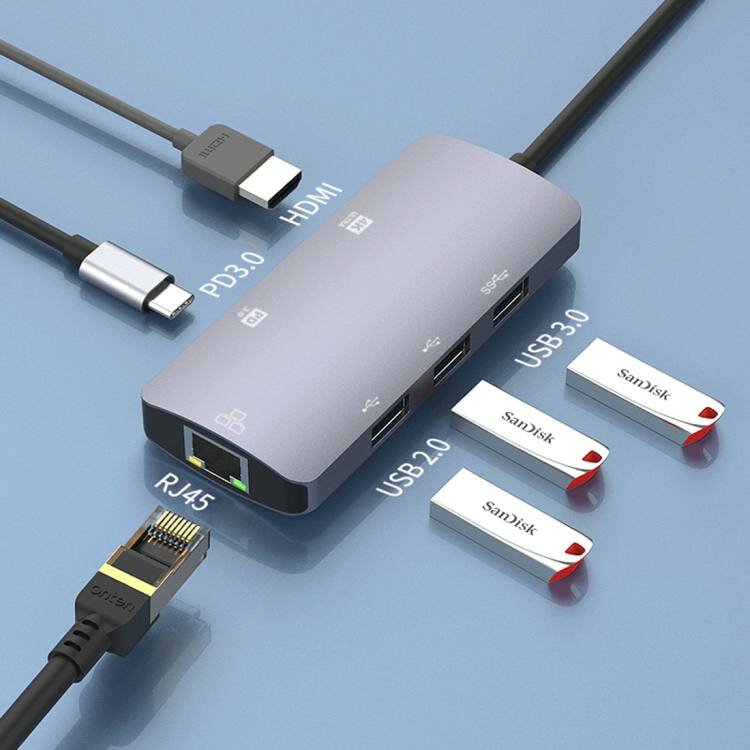 USB концентратор — 4 порта, высокоскоростной, для ноутбука и ПК
