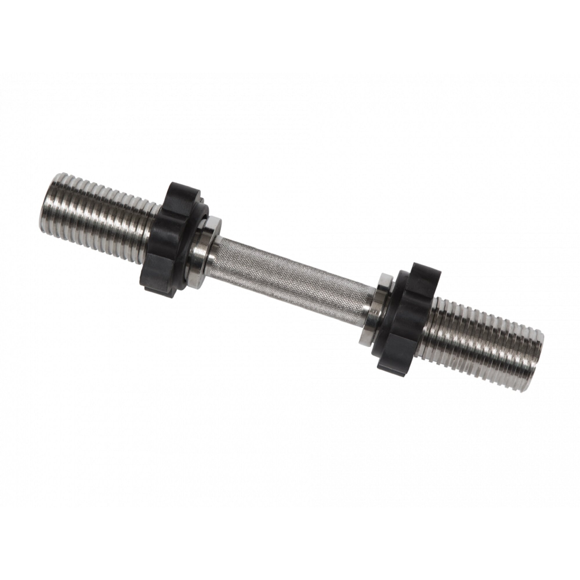 Гриф гантельный d 50 мм металлическая ручка плавающая, замок/гайка L 390 мм MB-BarM50-M390B