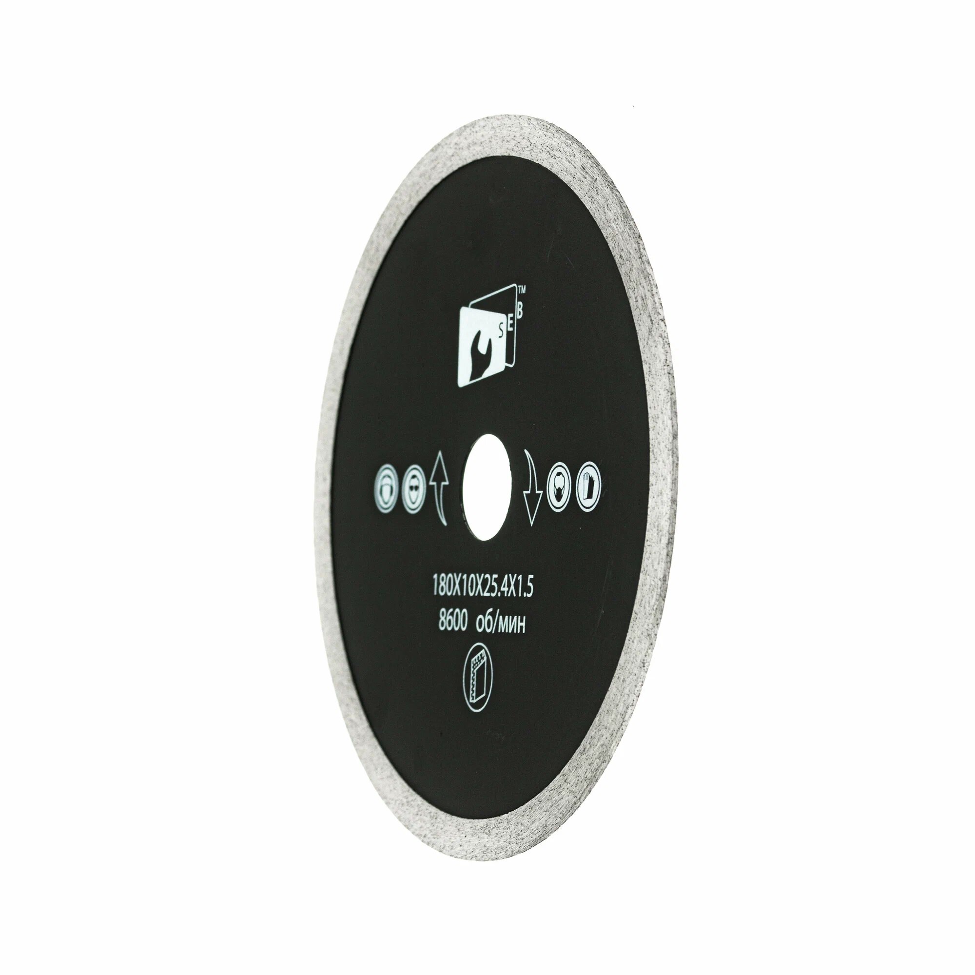 Диск алмазный "TORGWIN" со сплошной кромкой (тонкий) 180*10*25.4 1,5 — фото 1