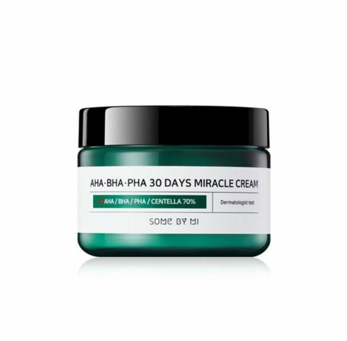 Some By Mi AHA-BHA-PHA 30 Days Miracle Cream Крем для лица с 3 видами кислот и центеллой азиатской, 60 г