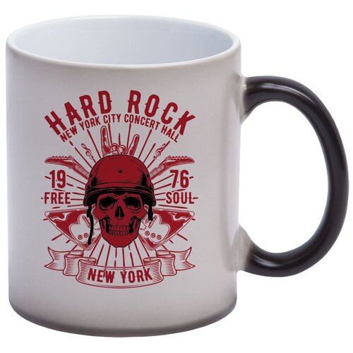 Кружка хамелеон с hard rock / Кружка хамелеон с рисунком