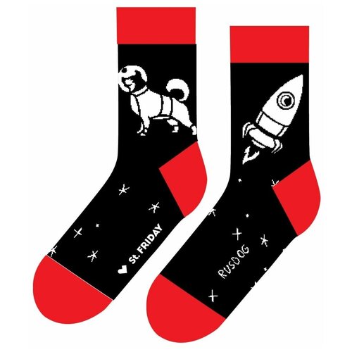 фото Носки st. friday стрелка в космосе 433-19/2.11 хлопковые черные (34-37)