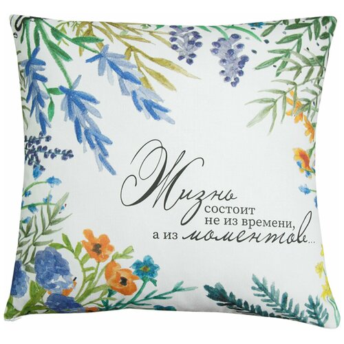 фото Подушка декоративная amaro home nice touch 40х40 (moments), белый