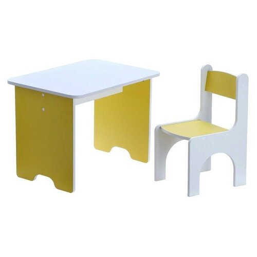Комплект детской мебели «Бело-лимонный»