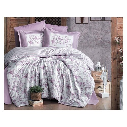 Комплект постельного белья Clasy Ranforce (MONTERA DUSTY ROSE V1) евро, ранфорс