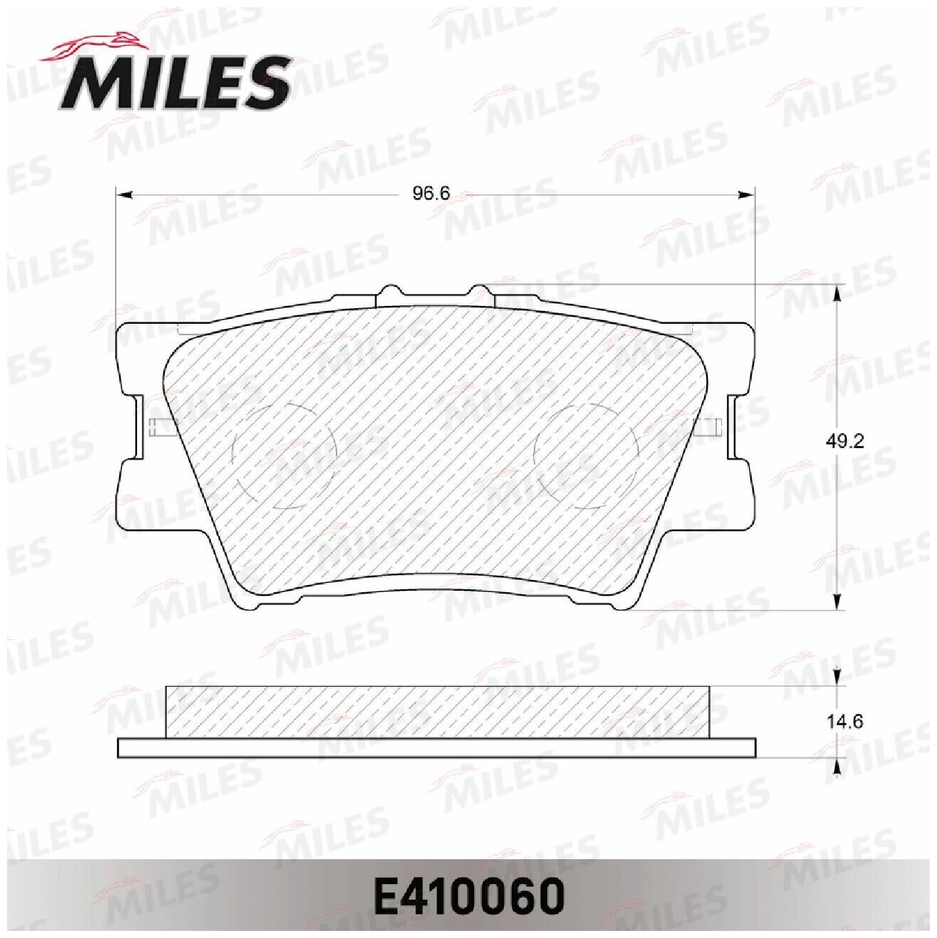 Колодки тормозные RAV 4 06>/CAMRY 2.4/3.5 06> задние E410060