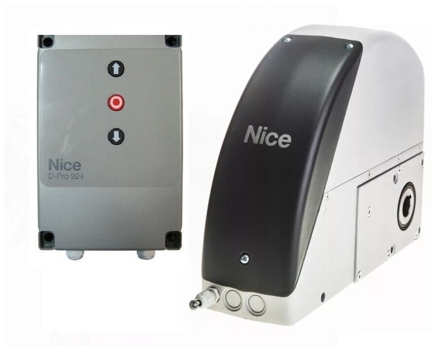Комплект привода NICE SUMOKIT для автоматизации секционных ворот площадью от 15 до 35 м2. В основе комплекта привод SU2000 серии SUMO