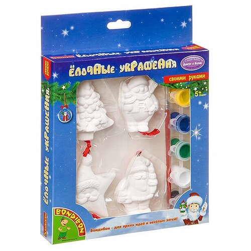 фото Вв0973 набор для творчества bondibon "ёлочные украшения snowmen
