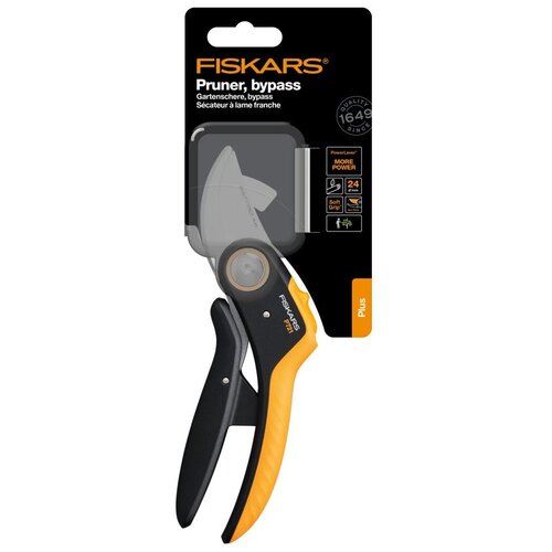 Лезвие FISKARS Plus PowerLever P721 черный/оранжевый секатор fiskars плоскостной металлический plus powerlever p751