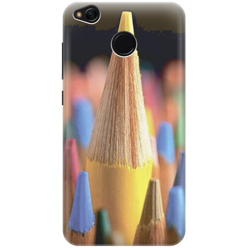 фото Силиконовый чехол на xiaomi redmi 4x / сяоми редми 4х с принтом "желтый карандаш gosso