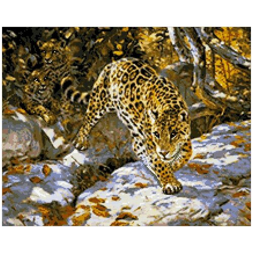 Алмазная вышивка Паутинка М368 Леопарды