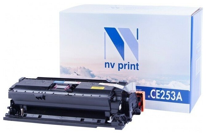 Картридж NV Print CE253A Пурпурный для принтеров HP LaserJet Color CP3525/ CP3525dn/ CP3525n/ CP3525x/ CM3530/ CM3530fs, 7000 страниц