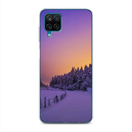 фото Силиконовый чехол "зима в лесу" на samsung galaxy a12 / самсунг галакси а12 case place