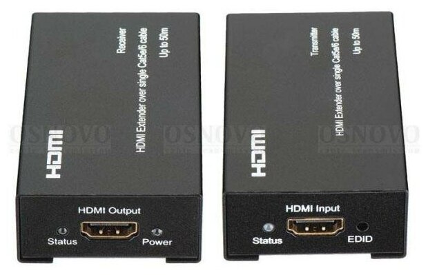 Комплект для передачи HDMI-сигналов Osnovo TA-Hi/1+RA-Hi/1