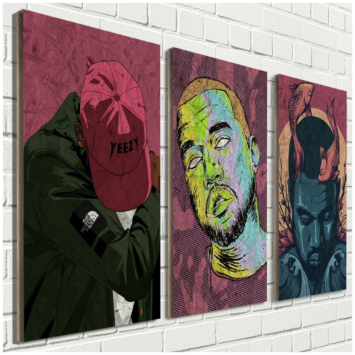 Модульная картина музыка Kanye West (Кенни Вест, Уэст) - 1065