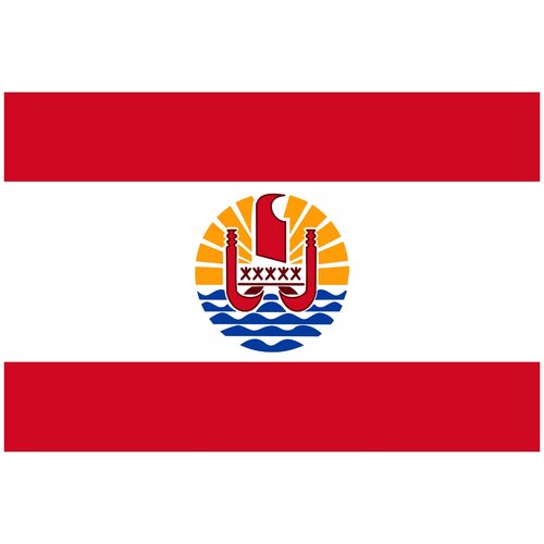 Флаг Французской Полинезии 90х135 см